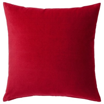 IKEA SANELA Poszewka CZERWONY AKSAMIT 50x50