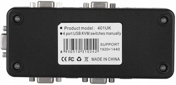 KVM-переключатель VGA 4x1 3xUSB-концентратор