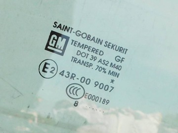 OPEL CORSA D 06-14 3D SKLO (OKNO) PRAVÁ PŘEDNÍ