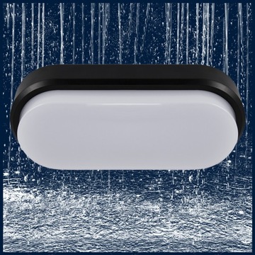 LAMPA ŚCIENNA SUFITOWA ZEWNĘTRZNA PLAFON ŁAZIENKOWY LED 12W IP65