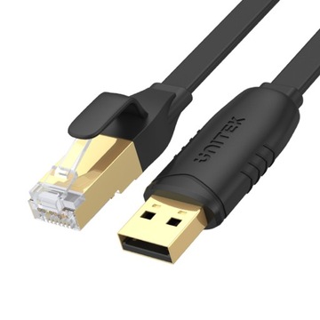 Кабель Unitek, кабель RJ-45 — USB-A 2.0, консоль 1,8 м (RS-323)