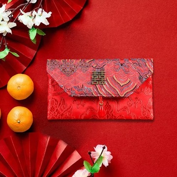 Китайский Лунный Новый Год Красный Денежный Конверт Подарочный Стиль C Горизонтальный