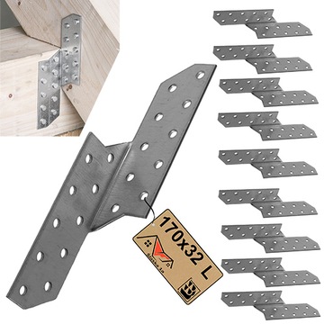 LK1 ПРОгон Стропила угловое соединение 170x32x2 левый 10 шт.