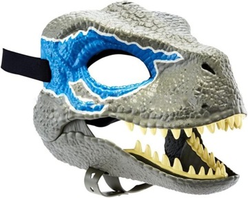 Маска динозавра с движущейся челюстью, маски динозавра-раптора, маска головы животного динозавра