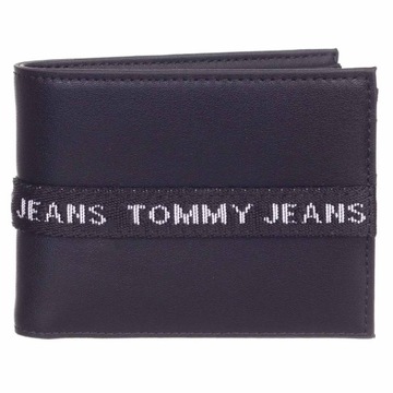 TOMMY HILFIGER BEZPIECZNY PORTFEL MĘSKI TJM ESSENTIAL CC & COIN CZARNY