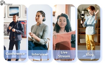 БЕСПРОВОДНОЙ СВЯЗАННЫЙ МИКРОФОН 2×3 В 1 МИНИ-МИКРОФОН 2,4G СВЕРХНИЗКАЯ ЗАДЕРЖКА