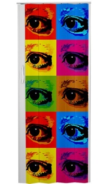 DRZWI HARMONIJKOWE EYES POP ART 83 CM