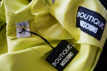 Boutique Moschino nowa oryg sukienka limonkowa