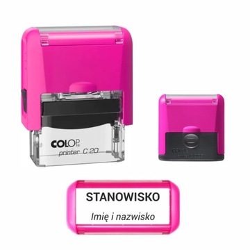 ШТАМП ИМЯ ВРАЧА на 4 строки с ЛАСТИКОМ + ДИЗАЙН | Колоп C20