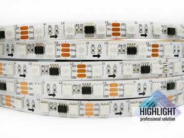 1m TAŚMA CYFROWA LED RGB 60 d/m WS2811 12V