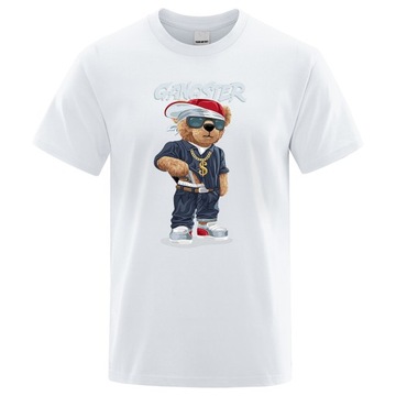 Męski t-shirt bawełna sportowa Nosić pluszowego mi