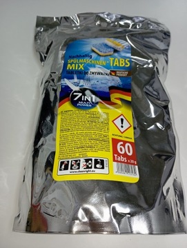 Tabletki do zmywarki all in one (wszystko w jednym) TABS MIX 60 szt.