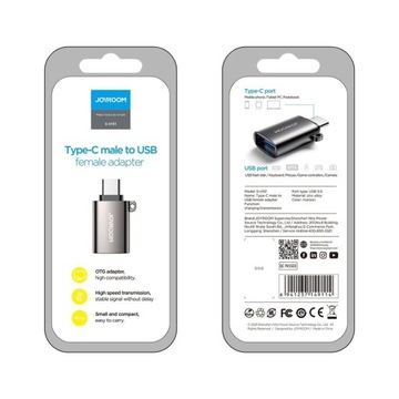 АДАПТЕР ТИПА-C — USB JOYROOM S-H151 ЧЕРНЫЙ