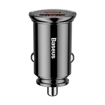 Автомобильное зарядное устройство Baseus Circular PD QC4.0+ 5A 30W (черное)