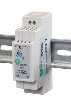 БЛОК ПИТАНИЯ НА DIN-РЕЙКУ DIN15W24 15Вт 24В