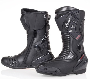 Buty na motor wysokie HUSAR X-TC PRO czarne męskie