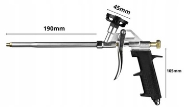 МЕТАЛЛИЧЕСКИЙ ПИСТОЛЕТ ДЛЯ МОНТАЖНОЙ ПЕНЫ
