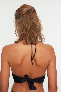 Trendyol czarna wiązana góra od bikini 44