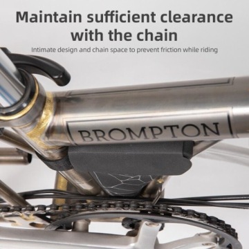 ROCKBROS Сумка на раму велосипеда Съемная треугольная сумка для Brompton 0.32L