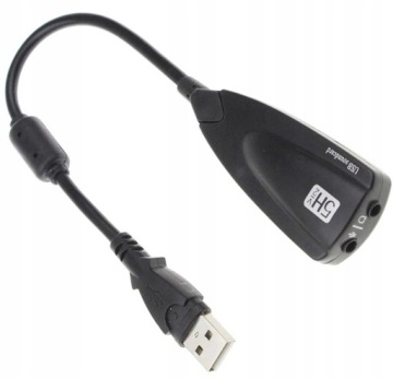 ЗВУКОВАЯ КАРТА AK103C КАБЕЛЬ USB 7.1