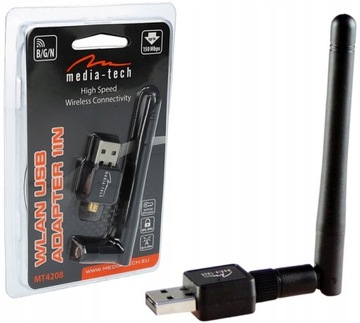 KARTA SIECIOWA WIFI USB WI-FI ADAPTER + ANTENA