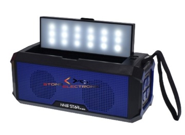 RADIO GŁOŚNIK Z LATARKĄ BLUETOOTH BEZPRZEWODOWY SOLAR USB PRZENOŚNE