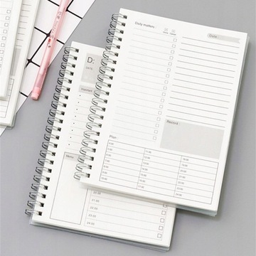 Notatniki Planner Planer Pamiętnik Tygodniowa spirala