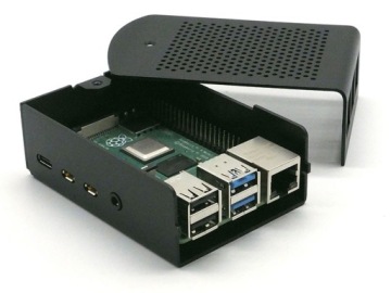 Кожух VESA для Raspberry Pi 4 алюминиевый черный