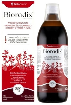 Bioradix Organiczne Żelazo minerały i witaminy 500 ml (Floradix)