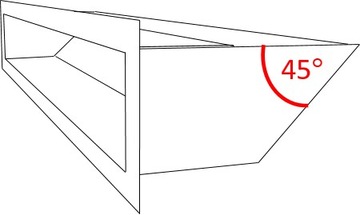 Каминная решетка LUFT SLIM, камин полированный 60x400