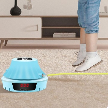 Homegardentool Умная электрическая машина для прыжков со светодиодным дисплеем, регулируемый синий цвет