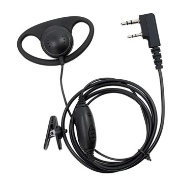 2 Pin PTT Два наушника гарнитуры MIC совместимы с Baofeng
