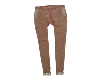 W30 MET CIENIOWANE ZDOBIONE SPODNIE L33-44