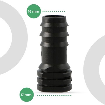 10x PE 16 ЗАГЛУШКА НАЖИМНАЯ ЗАГЛУШКА КРЫШКА ШЛАНГОВАЯ ЗАГЛУШКА КАПЕЛЬНАЯ ЛИНИЯ ТРУБА