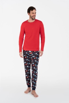 Piżama męska Italian Fashion Rojas Czerwony r. XL