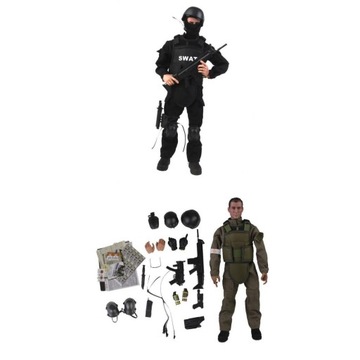 Zginany żołnierz SWAT w skali 1:6, 12 cali