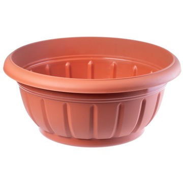 ЦВЕТОЧНЫЙ ГОРШОК САДОВАЯ ЧАШКА ТЕРРАКОТОВАЯ 30см 2 шт.