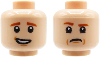 LEGO głowa / główka mężczyzna cielista dwustronna