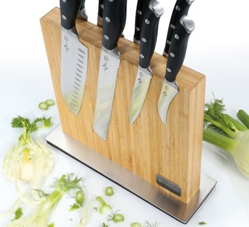 Блок ZassenHaus, магнитная подставка для ножей, орех