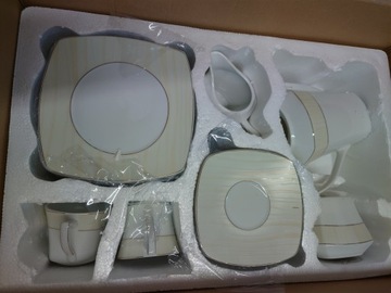 Набор для завтрака, фарфоровый кофейный сервиз