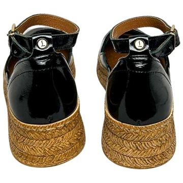 Lemar espadryle damskie czarny naplak rozmiar 40