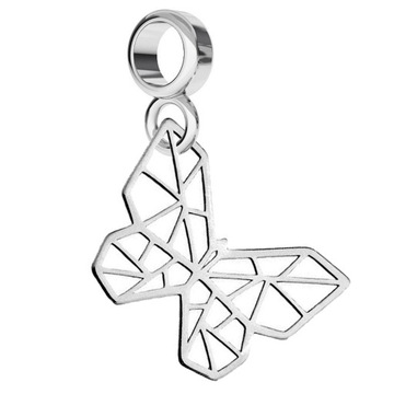 CHARMS ZAWIESZKA AŻUROWY MOTYL MOTYLEK srebro 925