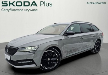 Skoda Superb III Kombi Facelifting 2.0 TSI 190KM 2020 Skoda Superb Sportowe fotele - Grzana szyba - Kierownica - Fotele - Faktur, zdjęcie 1