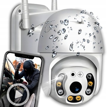 KAMERA WIFI IP SMART ZEWNĘTRZNA OBROTOWA FULL HD 2MP 1080p ZOOM 4x DETEKCJA