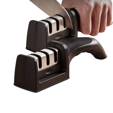 ТВЕРДАЯ ТОЧИЛКА ДЛЯ КУХОННЫХ НОЖНИЦ, КОМПАКТНЫЕ ТРЕХФАЗНЫЕ КОЛЕСА 3в1