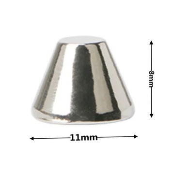 All Kinds of Silver Metal Screwback Cone Studs Bullet Spike Stud Punk Bag