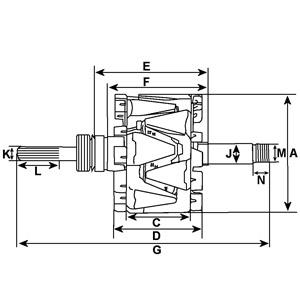 CARGO 137970 Wirnik, alternator