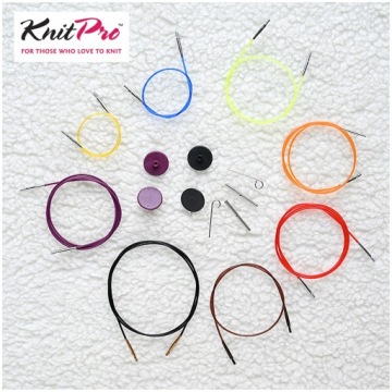 Проволочная леска KNITPRO 40 см черная - сталь