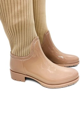 БЕЖЕВЫЕ ВЫСОКИЕ БАЛЛОТЫ С ЭЛАСТИЧНЫМ ВЕРХОМ 41