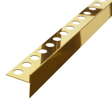 Listwa prysznicowa spadkowa złoty poler 120cm/Lewa